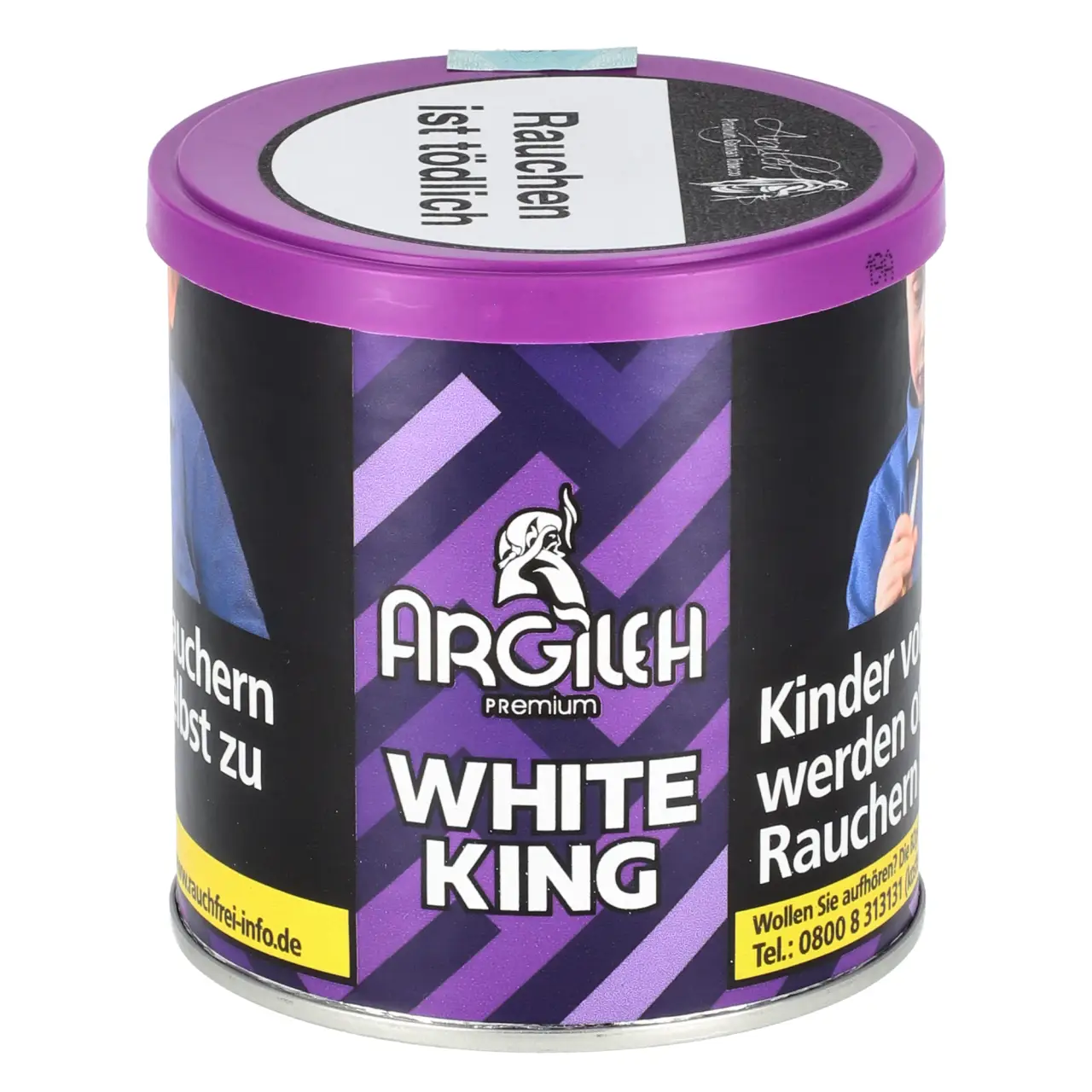 Argileh White King Shisha Tabak mit Traube Minze Geschmack in der 200g Dose