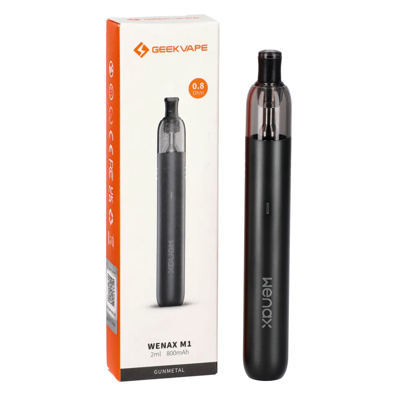 GeekVape Wenax M1 E-Zigaretten-Set in Gunmetal mit Verpackung