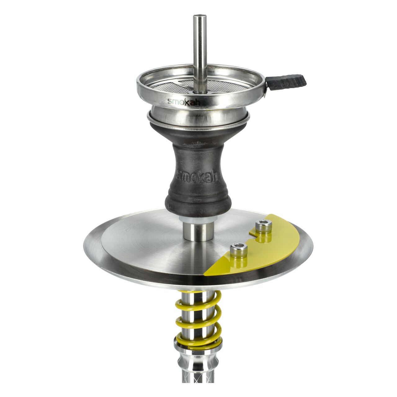 Smokah Shisha Fua Pro Yellow Detailbild Teller mit Kopf