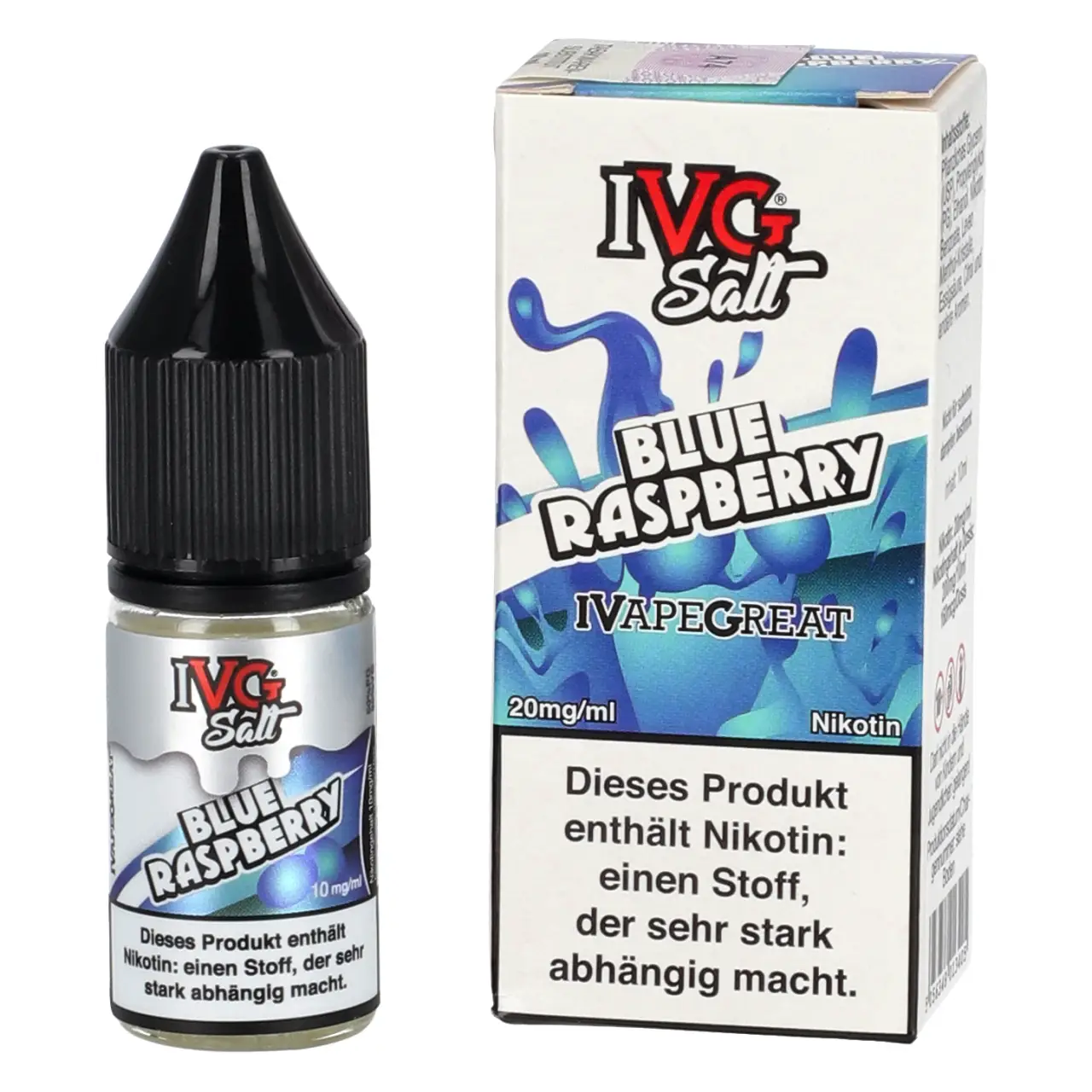 IVG Salt Blue Raspberry - Nikotinsalz Liquid in der 10ml Flasche