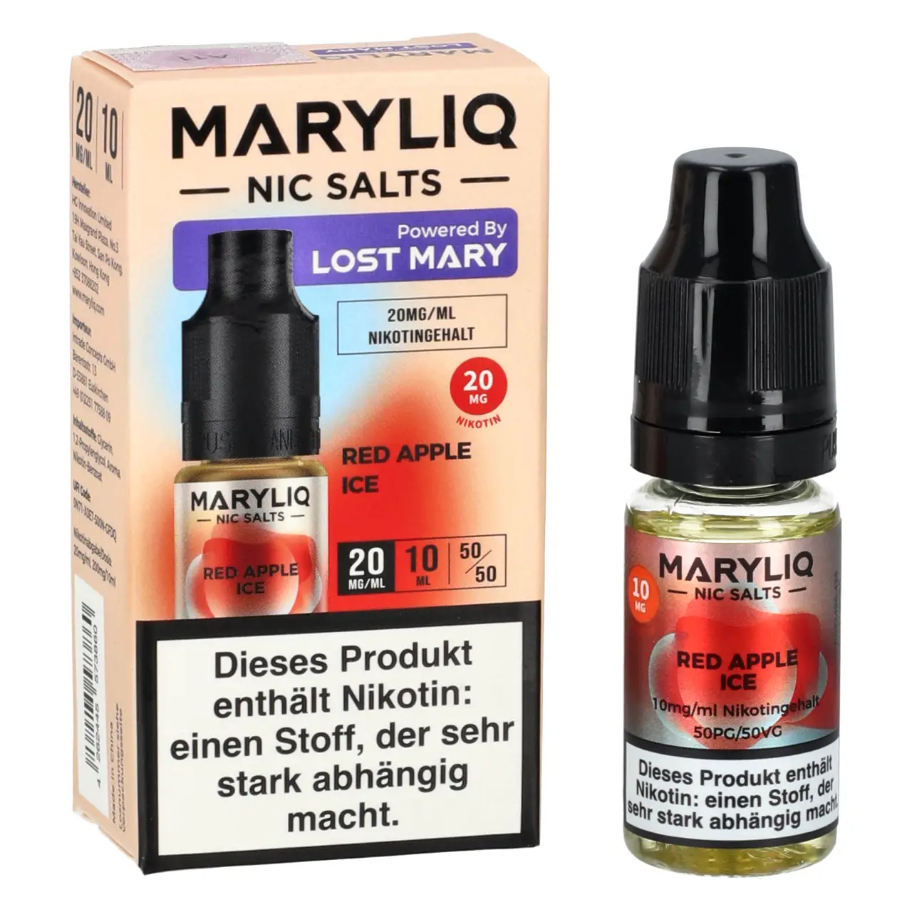 Maryliq Red Apple Ice Nikotinsalz Liquid 10ml