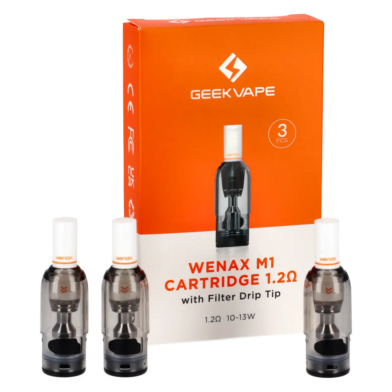 Geekvape Wenax M1 Cartridge Filter Drip Tip Pod mit Verdampfer 1,2 Ohm