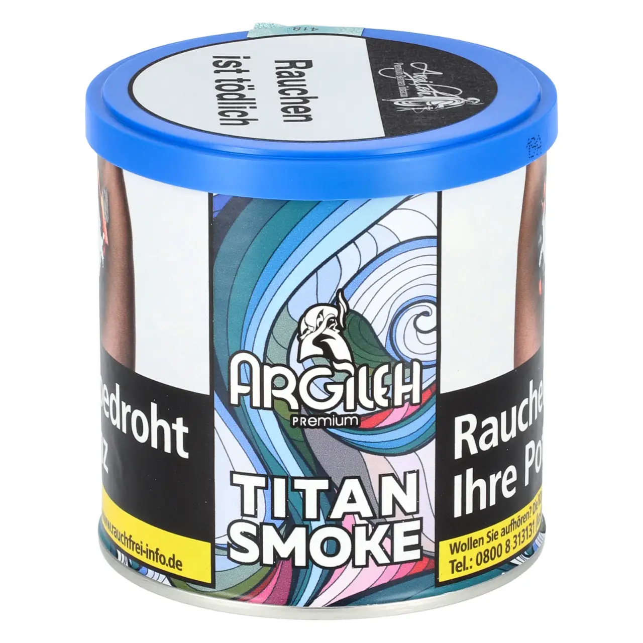 Argileh Titan Smoke Shisha Tabak mit Früchtemix Kokosnuss Geschmack in der 200g Dose